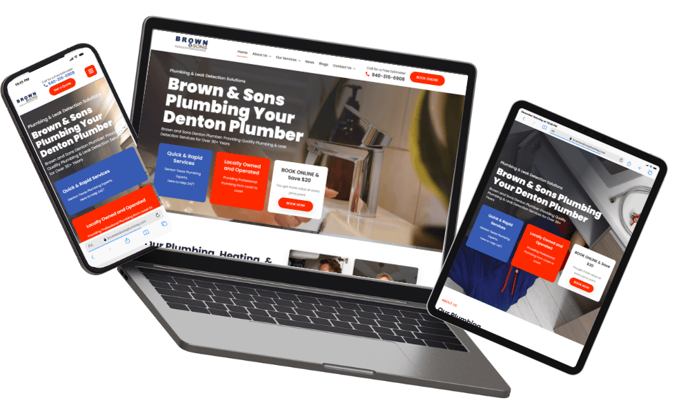 Plumbing Company Website Design